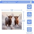 thumbnail image 4 of Coolnut Brown Highland Cows Washcloths, Soft and Absorbent Cotton Towel, 4 Pack 12 X 12 Inches Premium Quick Dry Face Towel Wash cloth, 4 of 7