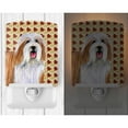 thumbnail image 2 of Caroline's Treasures LH9105CNL Bearded Collie Fall Leaves Portrait Ceramic Night Light, 6x4x3", multicolor, 2 of 2