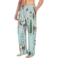 thumbnail image 2 of Daiia Christmas Winter Animals Men's Sleep Pant with Pockets and Drawstring,Pajama Pants-XX-Large, 2 of 9