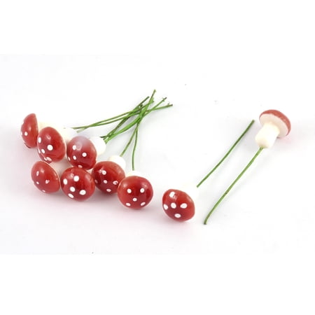Garden Dollhouse Resin DIY Miniature Plant Pots Mushroom Decor Red 10pcs price history on PriceWatchPro