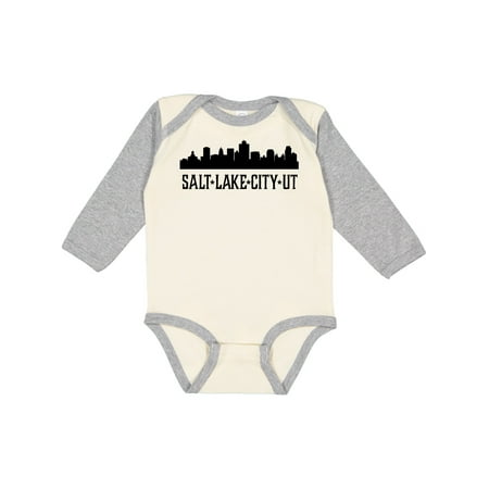 

Inktastic Salt Lake City Utah City Skyline Gift Baby Boy or Baby Girl Long Sleeve Bodysuit