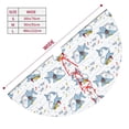 thumbnail image 3 of Yiaed Cute Shark Print Christmas Tree Skirt , Tree SkirtsTree Mat for Christmas Winter Holiday Indoor Decorations-36", 3 of 7