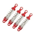 thumbnail image 4 of colcolo 4 Pieces Hydraulic Shock Absorbers for RC Car RC Shocks Replacement 60 mm Sturdy Spare Parts 1:12 Scale Dampers for MN168 D90 Red, 4 of 8