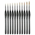 thumbnail image 7 of Professional Detail Paint Brushes Set, Miniature Fine Lines Paintbrushes 11 Brushes Set Black, 7 of 7