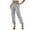 Gray, variant on Women Sequin Pants, Long Length Cuffed Hem Party Solid Color Fashion Pants Purple