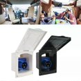 thumbnail image 2 of Campers Mains 230V 16A Flush Hook Up Socket Caravan Motorhome Camper Van RV Black White Charging Socket Power Interface, 2 of 5
