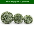 thumbnail image 6 of Towallmark 2 PCS 20.9'' Artificial Topiary Balls UV Protected, Flower Topiary Balls Decorative Balls for Indoor Outdoor Decor, Wedding Decoration, White, 6 of 7