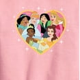 thumbnail image 2 of Disney Princess - Princesses All Together Group Heart - Valentine's Day - Boys and Girls Youth Crewneck Fleece Sweatshirt, 2 of 4