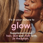 Natures Bounty Optimal Solutions Advanced Hair, Skin and Nail Biotin & Vitamins A, C, E, Womens Multivitamin, Softgels, 120 Ct