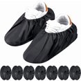 thumbnail image 1 of Haute Qualité! 8 Paires (Noir) de Couvre-Chaussures Réutilisables Antidérapants pour Tapis Ménagers, Couvre-Chaussures Imperméables pour Protection des Sols, Lavables en Machine, 1 of 5