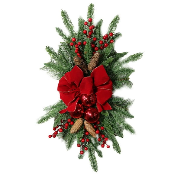 UPOUART Christmas Wreath Green Cloth with for Decor