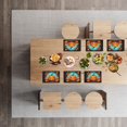 thumbnail image 5 of Modern Autumn Placemat Bright Colors Autumn Leaves Pumpkins Non-Slip Placemat - 6pcs/Pack 17.7x13 Inch Circle Sticker Durable Placemat - for Dining Table Office Kitchen Deco, 5 of 5