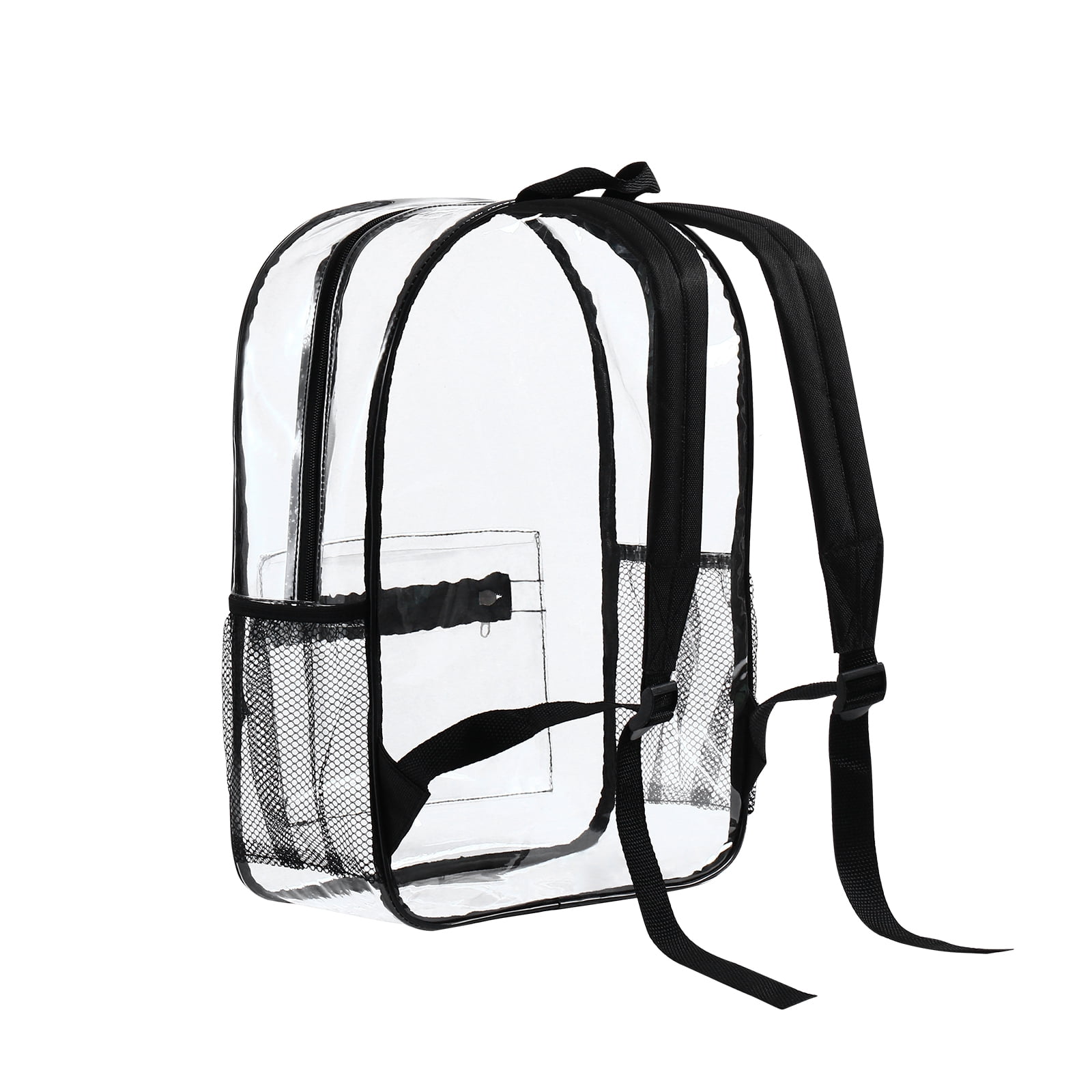 Alice Unique Heavy Duty Clear Transparent Backpack See Through Book-Bag with Multi-Color Choices for School, Sports, Stadium and So On., Men's, Size
