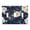 Blue Cloud White Flower, variant on Haosy Light Switch Cover Plate 2 Gang Electrical Outlet Covers Teal Orange Marble Decorate Wall Plate 4.56”x4.48”