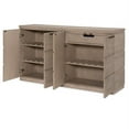 thumbnail image 2 of Maklaine Modern 4 Door Credenza in Sandstone Finish Wood, 2 of 6