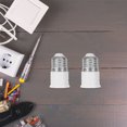thumbnail image 3 of OUNONA 4Set Light Socket Accessories White Cylindrical Metal For Business Owners, 3 of 6