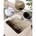 thumbnail image 5 of Marble Brown Dish Drying Mat for Kitchen Counter, Super Absorbent Quick Dry Coffee Bar Mat Pad Thin Diatomaceous Sink Mat Non Slip Dish Drainer Mat 23.5x15.5 Vintage Black Golden Geometric Art, 5 of 6