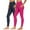 Hot Pink, variant on Kmdttou 2PCS Women Workout Out Pocket Leggings Fitness Sports Running Yoga Athletic Pants