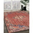thumbnail image 3 of Ahgly Company Machine Washable Indoor Rectangle Traditional Light Copper Gold Area Rugs, 2' x 5', 3 of 7