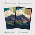 thumbnail image 2 of Scottish Highlands Graphic Artwork Pastel Colour Dawn Twilight Hues Landscape Extra Large XL Wall Art Poster Print, 2 of 5