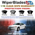 thumbnail image 2 of 2002 Mercury Cougar Beam Wiper Blades Wipers w/1yr Warranty (Set of 2), 2 of 5
