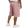thumbnail image 6 of Trgacdwlo Men's Shorts Casual Striped Elastic Waist Beach Shorts for Men with Pocket Lightweight Sports Running Athletic Shorts for Men, 6 of 6