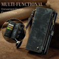 thumbnail image 2 of Zipper Wallet Case Compatible With Samsung Galaxy Z Fold 4, Pu Leather Cover With Card Holder & Wristband, 2 of 5