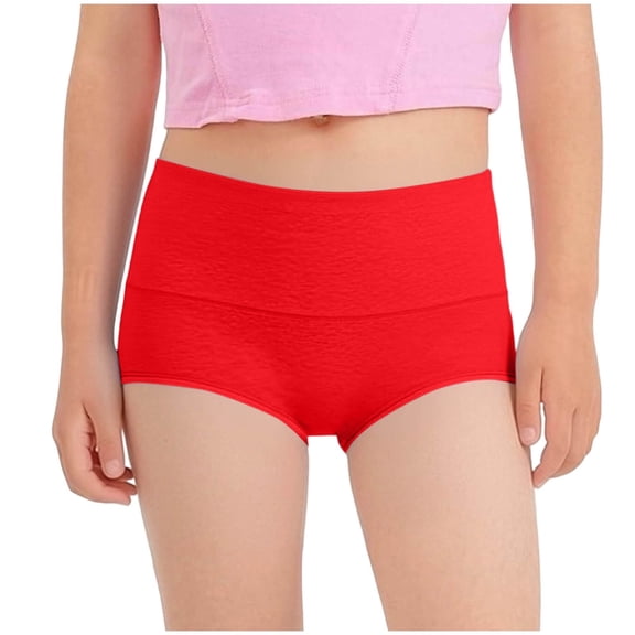 zbxnLI Cotton Underwear for Womens Seamless Midi Waist Boxer Briefs Comfy Breathable Stretchy Ladies Boyshorts