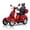 Red, variant on QEEKA Heavy-Duty All Terrain 4-Wheel Mobility Scooter, Black, 500 lb Limit
