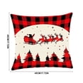 thumbnail image 3 of Christmas Pillow Covers 18x18 Inches Festive Throw Pillow Case Seasonal Winter Holiday Cushion Cover Soft Indoor Home Decor For Sofa Bedroom, 3 of 7