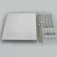 thumbnail image 5 of 24" LED Rain Shower Head Brushed Nickel Square High Pressure Large Shower Head, 5 of 7