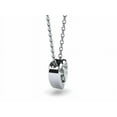 thumbnail image 3 of Forever Jewels 1Ct Heart Cut Bezel Set Moissanite Women Solitaire Necklace 14k White Gold Plated, 3 of 3