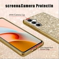 thumbnail image 5 of Compatible with Samsung Galaxy A54 Case Glitter, Ultra Slim Sparkly Samsung A54 Phone Case Cute with Silicone Shockproof Protective Bumper Cover for Women (Gold), 5 of 14