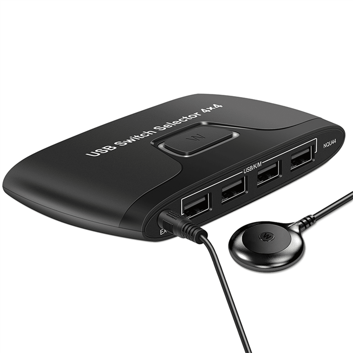 USB KVM Switch Shared Controller Hub Adapter USB 4 Input 4 Output for Laptop Printer Keyboard Mouse Monitor US Plug,1 * 4 * 4 USB computer mouse and keyboard sharing switch kit,Black