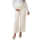 thumbnail image 1 of Pantalones de trabajo de maternidad Inspire Chic para mujeres, elásticos sobre el vientre, formales, con bolsillos, talla XL, color beige, 1 of 6