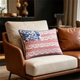 thumbnail image 3 of Miwamany 4th of July Pillows , Independence Day Throw Pillows Outdoor Memorial Day American Flag Stars Patriotic Decorative Cushion for Bed Couch Sofa Home Decor 9x15 in, 3 of 9
