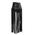 thumbnail image 2 of Qarigey de verano para mujer, disfraz de Cosplay, faldas con flecos de cintura alta Punk Sexy de poliéster, ropa de calle, regalo de cumpleaños y Prendas para la parte inferior del cuerpo S Qarigey AP011247-01, 2 of 6