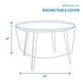 thumbnail image 3 of Patio Extra Small Waterproof Table Cover - Outdoor Round Side Table Covers - Patio Washable Table Cover - Heavy Duty Furniture 26 Inch Beige, 3 of 5