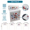 thumbnail image 6 of 4th of July Table Runner 70 Inches, Independence Day Floral Blue Red Vintage Bed Runner Dresser Scarves Tabletop for Indoor Outdoor Parties/Ceremony/Banquet, 13" x 70", 6 of 9