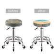 thumbnail image 5 of Picia Tropical Beach With Starfish Pattern Round Stool Covers Comfy Seat Covers Stretch Removable Washable Chair Slipcover Round Bar Chair Cushion Cover-13 inch, 5 of 7