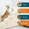 thumbnail image 4 of ShadeMart Pet Steps for Small Dogs, High Density Foam Stairs for High Beds & Couches, Grey, 4 of 6