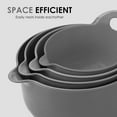 Cook with Color Mixing Bowls 4 Piece Nesting Plastic Mixing Bowl Set