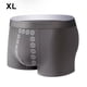 thumbnail image 3 of Qarigey Pantalón enérgico de terapia magnética de poliéster para hombre, tela transpirable sexy, fácil de limpiar y a la moda Ropa interior Gris oscuro SG, 3 of 6