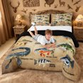 thumbnail image 3 of meiyoeat Vintage Pike Fish King Size Comforter Sets For Kids Boys,Rustic Farmhouse Hunting Comforters King Size Men,Black Reversible,3Pcs, 3 of 7