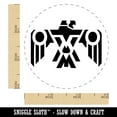 thumbnail image 2 of Southwestern Style Tribal Thunderbird Eagle Hawk Self-Inking Rubber Stamp Ink Stamper - Red Ink - Small 3/4 Inch, 2 of 7