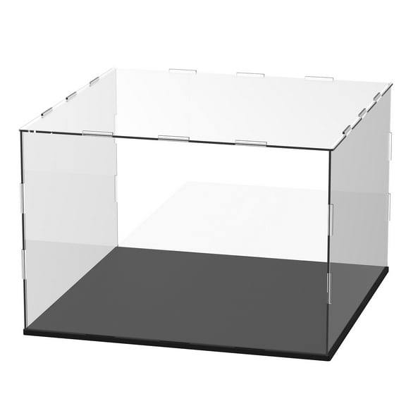 Uxcell Clear Acrylic Display Case, 12 x 12 x 8 Inch Assemble Acrylic Display Box Dustproof for Action Figures/Model/Collectibles/Doll