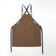 thumbnail image 3 of Delantal de lona gruesa para el hogar, cocina, floristería, peluquería, barista, restaurante, bar, ropa de trabajo, 3 of 3