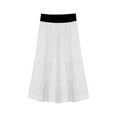 thumbnail image 6 of Girl's 4 Tiered Cotton Twill Mid-Calf Skirt, 6 of 6