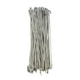 thumbnail image 2 of 10.5In Stainless Steel Chain Link Fence Tie Wraps - Multi - Purpose Chain Fence Hooks, Fixing Tools For Chain Link Fences - 100Pcs Pack, For Fence Installation, Outdoor Fencing, 2 of 5