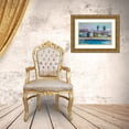 thumbnail image 3 of Barbini, Eddie 18x13 Gold Ornate Wood Framed with Double Matting Museum Art Print Titled - The Pool, 3 of 4